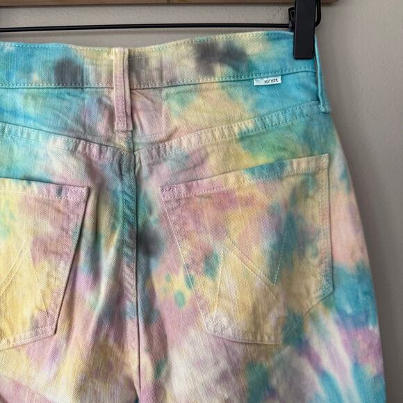 Mother Superior The Tripper Tie Dye Crop Jeans Swirling Secrets Sz 25 Festival - Picture 4 of 16